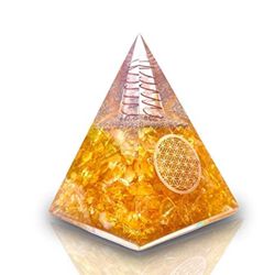 Citrine Orgonite Pyramid of Success