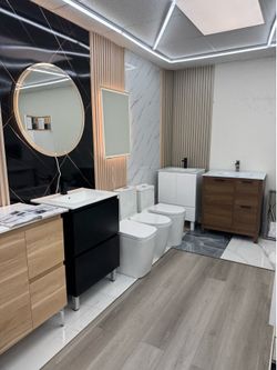 Vanity de PVC and Toilet