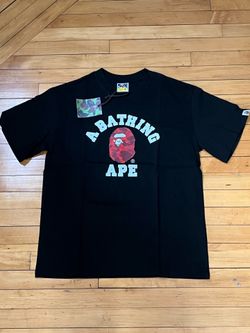 Black Red camo Bape tee size m