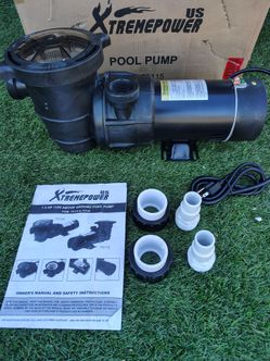 NEW 1.5HP dual speed above ground pool pump 120v NUEVA