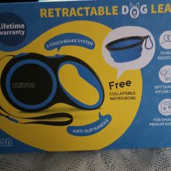 RETRACTABLE DOG LEASH & BOWL