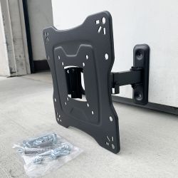New $12 Universal TV Wall Mount for 17”-42” TVs Swivel Tilt Bracket, Max 55Lbs