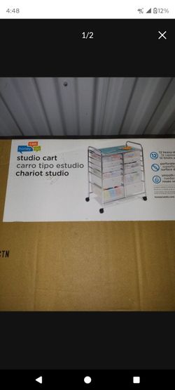 12 Drawer Rolling Storage Craft Cart