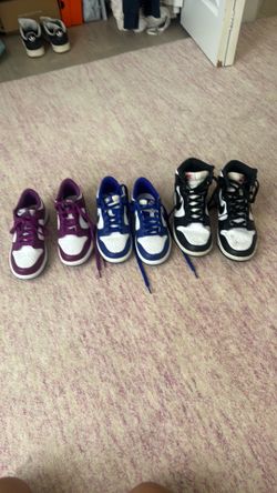Nike Dunks size 4.5 young  girls and 8.5 teens
