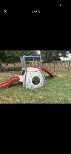 Little tikes outdoor climber with two slides