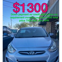 2012 Hyundai Accent No Credit Application No Requirements 