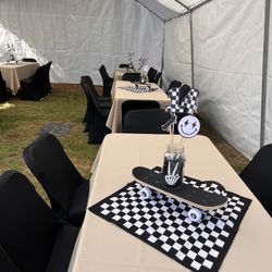 Tan Table Covers For Party