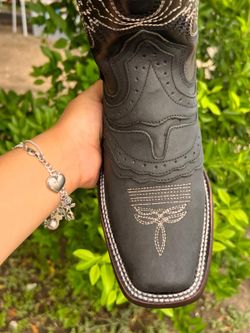 MENS BLACK WESTERN BOOTS
