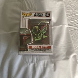 Signed BOBA FETT Funko POP