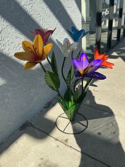 💥 lindas orquídeas de metal decoración