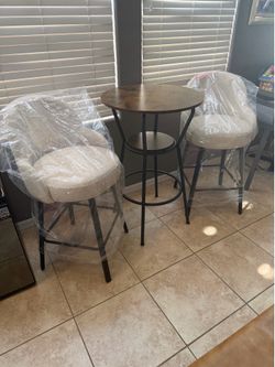 Counter Height Bar Stools Set of 2 with Back, 26''H Upholstered Swivel Barstools with Metal Leg, Modern Counter Stools for Kitchen Island,Beige