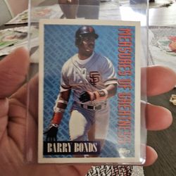 Barry Bonds '94 Topps Measures Of Greatness Baseball Card 