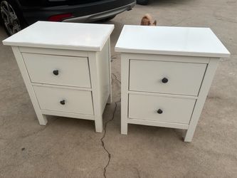 Ikea nightstand set of 2 in fair condition