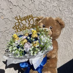 Teddy Floral Basket