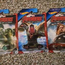 HOT WHEELS AVENGERS AGE OF ULTRON COLLECTION 5 CARS