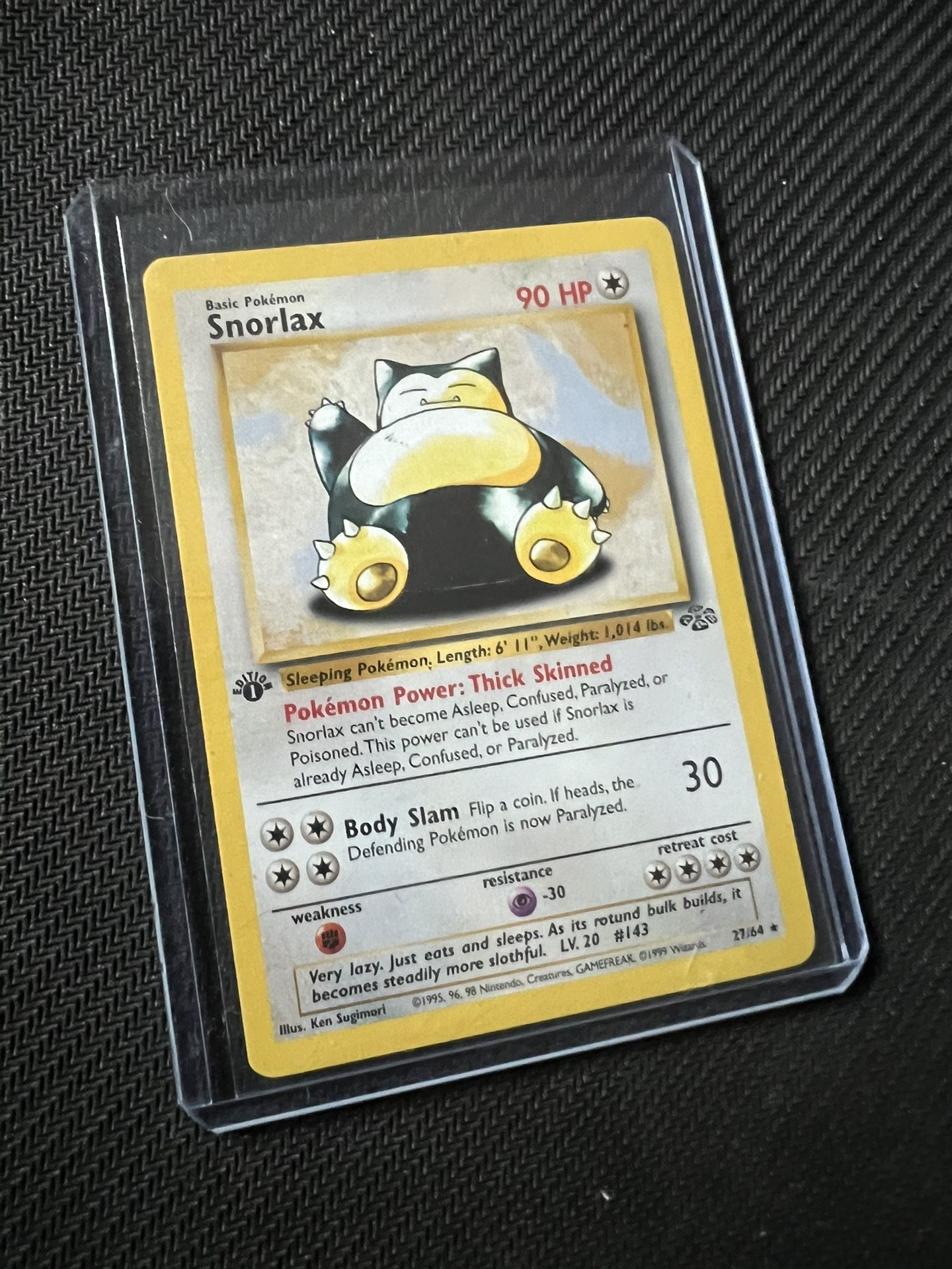 Pokemon Cards First Edition Jungle Snorlax
