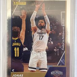 2021 Panini NBA  Stickers And Card Collection Jonas Silver Card