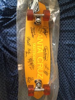 Signed Santa Cruz Skateboard 