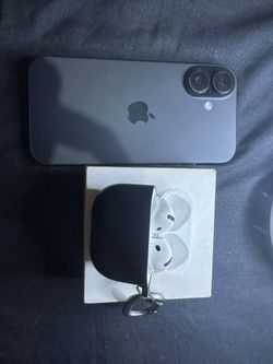 Iphone 16 128gb and Airpods 4 for sale.
