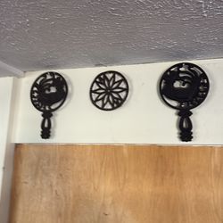 Vintage cast iron trivets