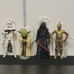 2015 Star Wars - Hallmark Christmas Ornament Set Of 4 Figures 3.5"