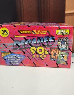 Panini Decades 90's Trading Cards TCG Rare Exclusive Mega Box
