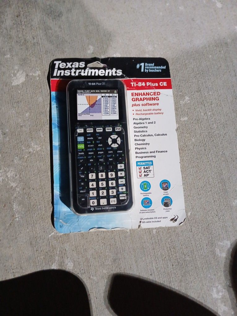 Texas Instrument Ti84+ Plus CE Python Graphing Calculator