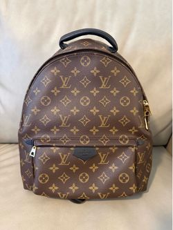 Louis Vuitton Palm Springs PM Monogram Canvas Backpack Black Leather