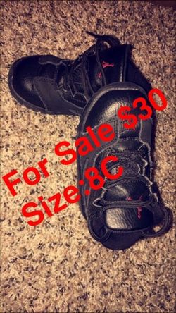Jordan toddler Black 8C