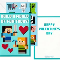 Minecraft Valentine’s Day Cards – 20 Pack (Hallmark)