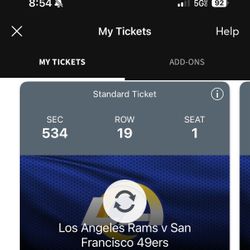 Rams 49ers Thursday Night Football Tickets 2