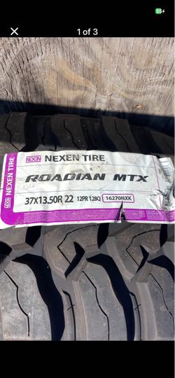 BRAND NEW 37x13.50R22 Nexen Rodian MTX LT (1) Tire 37 13 50 22