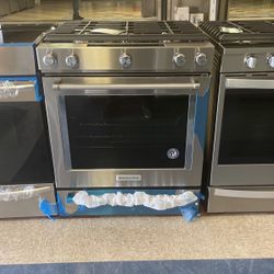 Brand New Kitchen Aid Slide In Gas Range Five Burners‼️‼️