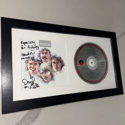 David Gates And Bread Signed And Inscribed Framed Anthology CD Booklet. Incredible Band From 70’s Radio. 