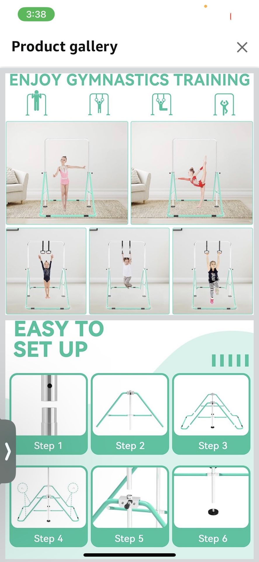 Children’s Gymnastics Bar