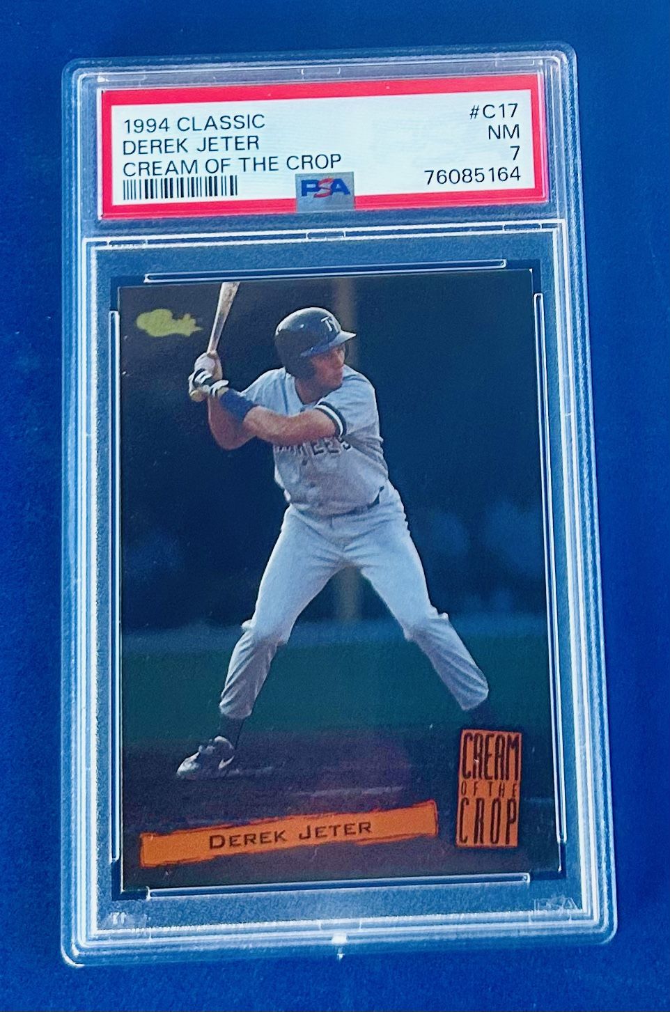 1994 Classic Derek Jeter Baseball Card Graded PSA 7