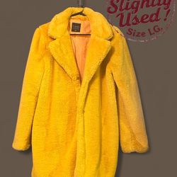 Yellow  Faux Fur For Sale
