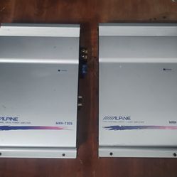 2 Old School Alpine Amplifiers MRH-T305 Amp Amplifier