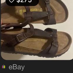 Birkenstock Odessa Rare Habana Brown Size 40 Asking $40