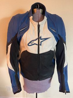 Mens Alpinestars leather motorcycle jacket  size 42
