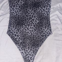 grey leopard bodysuit 