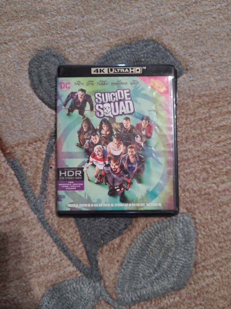 Suicide Squad 4k Ultra HD Extended Cut On Blu Ray
