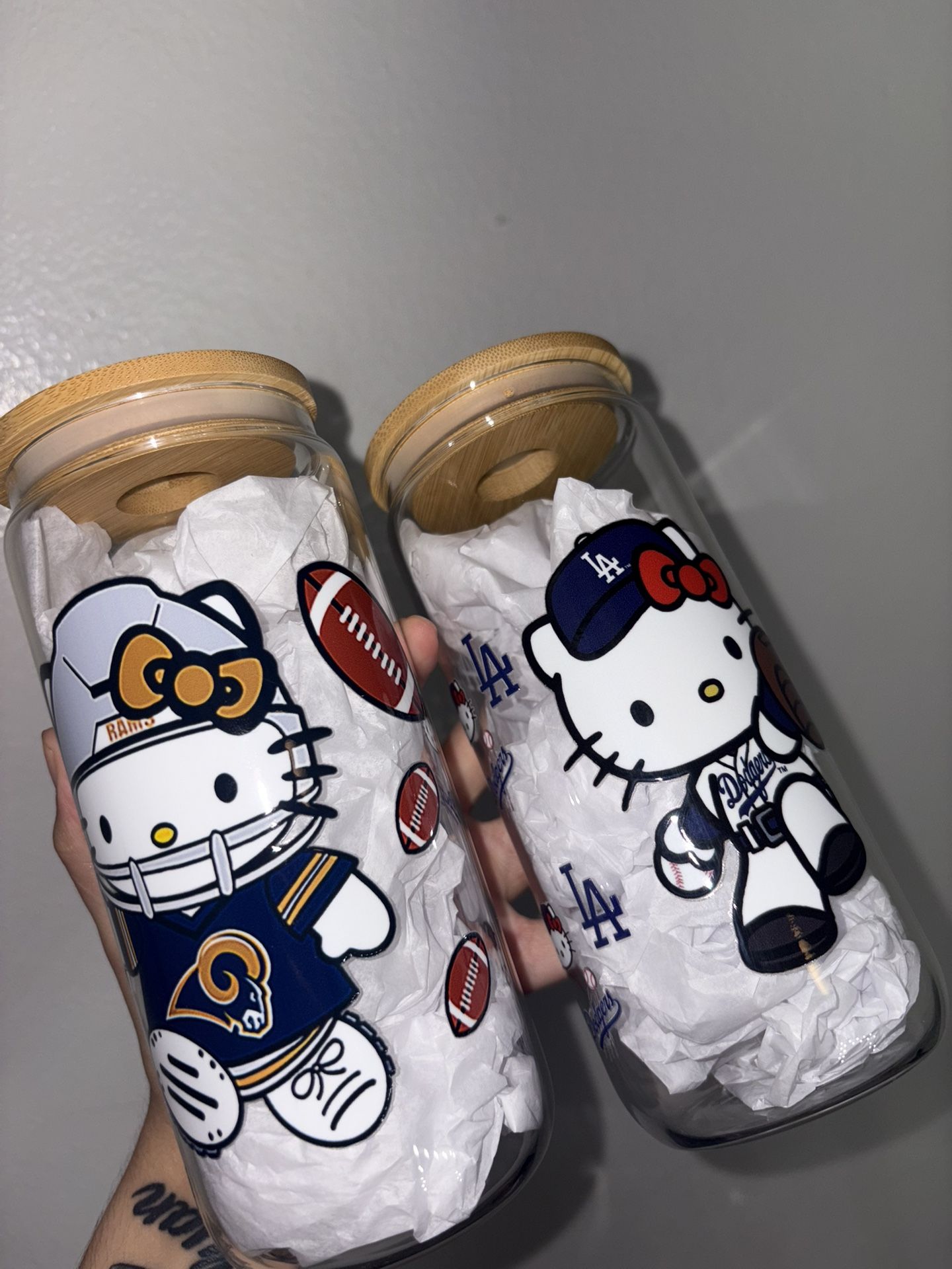 Rams And Dodgers Hello Kitty Cup