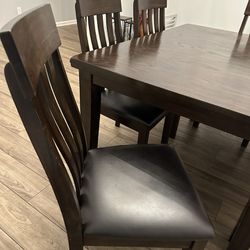 Dinning Table Set With Chair And Bench