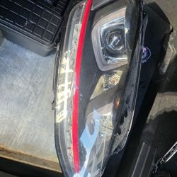 Passenger Helix Headlight  For 2015 Vw Mk7 Gti   With Led Bulb