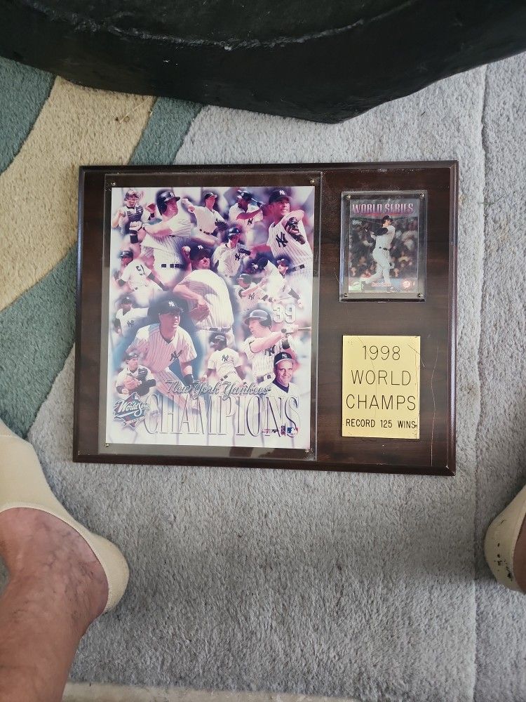 1998 YANKEES PLAQUE