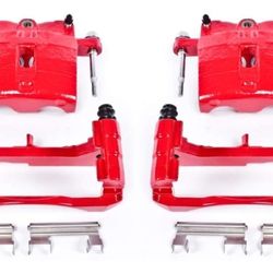 Power Stop S4728 Performance Front or Rear Powder Coated Brake Caliper Set For Chevy, GMC, Cadillac, Hummer

