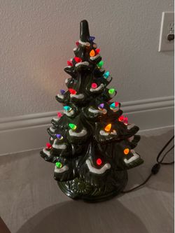 Beautiful vintage handmade ceramic tree