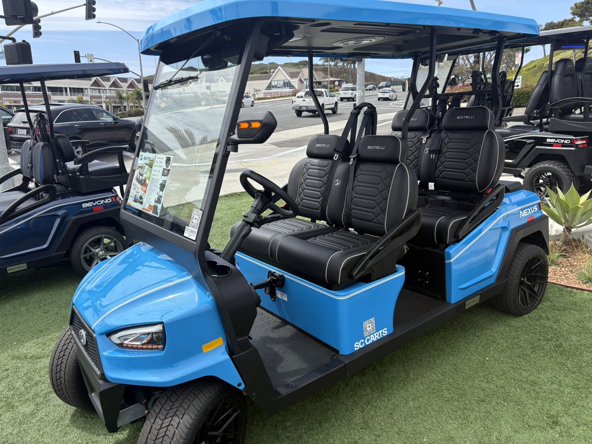 2025 Bintelli Nexus 4-Forward Non-Lifted 72-Volt Street Legal LSV Golf Cart