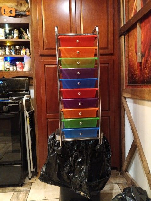 Ten Drew Rainbow Cart  on locking Casters Metal Fram